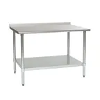 image of Eagle Group BPT-2472EB-UT 72" Stainless Steel Top 63" - Work Table
