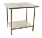 image of Eagle Group BPT-2472SL (Imported) Blendport® Sl Series All-Stainless Steel Work Table with Flat Top, 72"W X 24"D