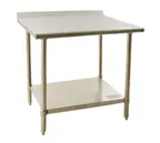 image of Eagle Group BPT-2496FL 96" Stainless Steel Top 85" - Work Table