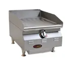 image of Eagle Group CLAGGDT-15-LP 15" Countertop Thermostatic LP Gas Griddle, 3/4" Steel Plate, 31.250 BTU