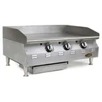 image of Eagle Group CLAGGDT-48-NG-X 48" Countertop Thermostatic Natural Gas Griddle, 125.000 BTU, FLYER