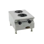 image of Eagle Group CLC-240-2-X 18" Electric Countertop Hotplate w/ (2) Spiral Burners, Infinite Controls, 4.2 kW, 240v, (Flyer)