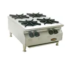 image of Eagle Group CLHP-4-NG 24" Countertop Gas Hotplate with (4) Burners, Manual Controls, 100.000 BTU