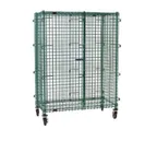 image of Eagle Group CSC2448E-X Mobile Wire Security Cage with Epoxy Finish, 51 1/4" x 27 1/4" x 69", FLYER