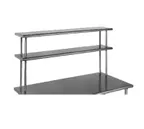 image of Eagle Group DOS1060-16/4 Overshelf, Table Mount, 60"W X 10"D X 30"H, Double Deck