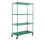 image of Eagle Group DS4-P74-2448E Epoxy Coated Starter Unit w/ Dunnage Shelf - 48"W x 24"D x 79"H