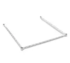 image of Eagle Group DTF3672-S Double Truss Frame, 3-Sided, 72"W x 36"D, Stainless Steel Finish