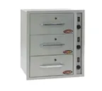 image of Eagle Group DWN-3BI-120-X Redhots® Warming Drawers, Built-In, (3) Drawers