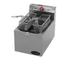 image of Eagle Group EF10-240-X Full Pot Countertop Electric Fryer w/ 15-lb Capacity, 2 Baskets, 208-204v/1ph