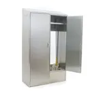 image of Eagle Group F1916-VSCS-DL 47" Mop Sink Cabinet, Double Hinged Doors w/Left Side Mop Sink and Kit