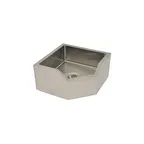 image of Eagle Group F2424-8-CDE 27" Corner Mop Sink, 24"W x 24"L x 8"D Bowl - Drop Edge