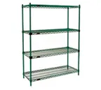 image of Eagle Group F2QA2-74-2448VG Valu-Gard® Green Epoxy Quad-Adjust® Starter Unit - 48"W x 24"D