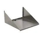 image of Eagle Group MWS2424-X 24" x 24" Stainless Steel Wall Mount Microwave Shelf, 18 Gauge, Type 430
