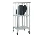 image of Eagle Group OTS-228-SR Panco 80 Pan End Load Stainless Steel Vertical Oval Tray Storage Rack 