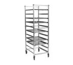 image of Eagle Group OUR-1811-5-SR 11 Pan Stainless Steel Mobile End Load Panco Utility Rack, Assembled