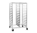 image of Eagle Group OUR-1836-3-SR 36 Pan End Load Stainless Steel Double Mobile Tray Rack 