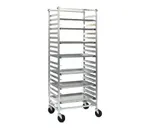 image of Eagle Group OUR-2618-3 18 Pan Aluminum Mobile Side Load Panco Utility Rack, Unassembled