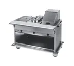 image of Eagle Group PHT5OB-208-3 81" Spec-Master® Portable Hot Food Table, (5) Pan Capacity