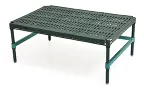 image of Eagle Group QP-DR2130E-GS 30" Solid Stationary Dunnage Rack with 1000 lb. Capacity, Epoxy Finish