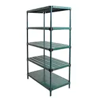 image of Eagle Group QPMU1848VG-G5-74 Valu-Gard® Epoxy QuadPLUS® Mobile Starter Unit - 48" x 18" x 74"