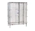 image of Eagle Group SC1436 Stationary Wire Security Unit with Chrome Finish, 39-1/4" x 17-1/4" x 67"