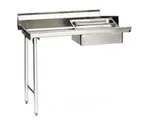 image of Eagle Group SDTL-96-14/3 96" Straight Soiled Dishtable w/ Left Table, Pre-Rinse Sink, 8" Backsplash