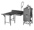 image of Eagle Group SDTLL-96-16/4 Soiled "L" Shaped Dishtable w/ Left Table, Island Design, 8"Backsplash