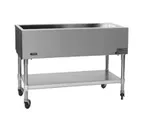image of Eagle Group SPCP-5 81" Mobile Serving Counter,  Ice-Cooled Cold Food Table, (5) Pan
