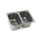 image of Eagle Group SR12-14-9.5-2-ND Self-Rimming Drop-In Sink with No Deck