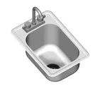 image of Eagle Group SR18-24-13.5-1 Self-Rimming Drop-In Sink, One Compartment