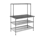 image of Eagle Group T2436EBW-1 Adjustable® Work Surface System, with Overshelf