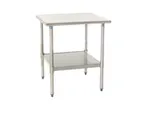 image of Eagle Group T2484SEB 84" Stainless Steel Top 73" - Work Table