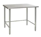 image of Eagle Group T3036STEB 36" Stainless Steel Top - 38" Work Table
