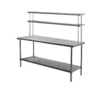 image of Eagle Group T3072B-FM-X Spec-Master® "B" Series Work Table with Flex-Master® Overshelf Kit, 72"W X 30"D X 35-1/8"H