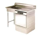 image of Eagle Group UDT-5R-16/4 60" Soiled Undercounter Dishtable with Sink, 400 Series 16 Gauge / Right