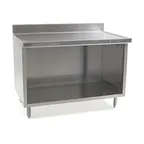 image of Eagle Group UOB2460SEM Open Front Work Table with Upturn, 60"W x 24"D - Countertop / Marine Edge