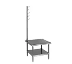 image of Eagle Group UR-501-X 54" Stainless Steel Table Mount Pot Utensil Rack for Mixer Stand