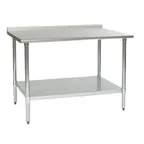 image of Eagle Group UT3072B 72" Stainless Steel Top 63" - Work Table
