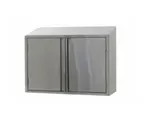 image of Eagle Group WCH-42 42" 304 Stainless Steel Enclosed Wall Mounted Cabinet w/ Hinged Doors