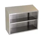 image of Eagle Group WCO-60 60" 304 Stainless Steel Open Front Wall Mounted Cabinet