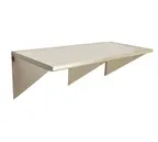 image of Eagle Group WT3072SEB Wall-Mount Work Table, 72" X 30" - Rolled Edge / 16 gauge