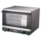 image of Winco ECO-250 Single Deck Countertop Electric Convection Oven w/ Manual Controls, Qt.er-Size