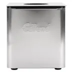 image of Edlund CSR-016B Cold Pan Box 1/6 Enclosure Hinged Lid W/Hole, Black Insert Steel Base, 41°F Up To 8H