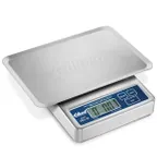 image of Edlund EDL-5 OP - 10x7" Stainless Digital Portion Scale, 10-29 lb Capacity, Rechargeable or A/C, Top Loading