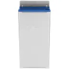 image of Edlund KR-50B Knife Rack - 12" Skirt, 9 Stainless Steel Slots, Blue, NSF, Dishwasher Safe