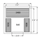 image of Quantum WR74‐2460P/1836P Wire Shelving Package for Walk-Ins 6x6
