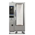 image of Electrolux Professional 219754 Half Size 20 Pan Electric Combi Oven w/ Touchscreen, Boiler, 208V