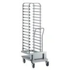image of Electrolux Professional 922754 16 Tray Stainless Steel Single Mobile Tray Rack 