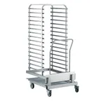 image of Electrolux Professional 922758 16 Tray Stainless Steel Single Mobile Tray Rack 