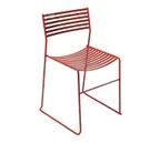 image of emu 27 Aero Outdoor Stacking Side Chair w/ Slat Steel Pattern Seat & Back